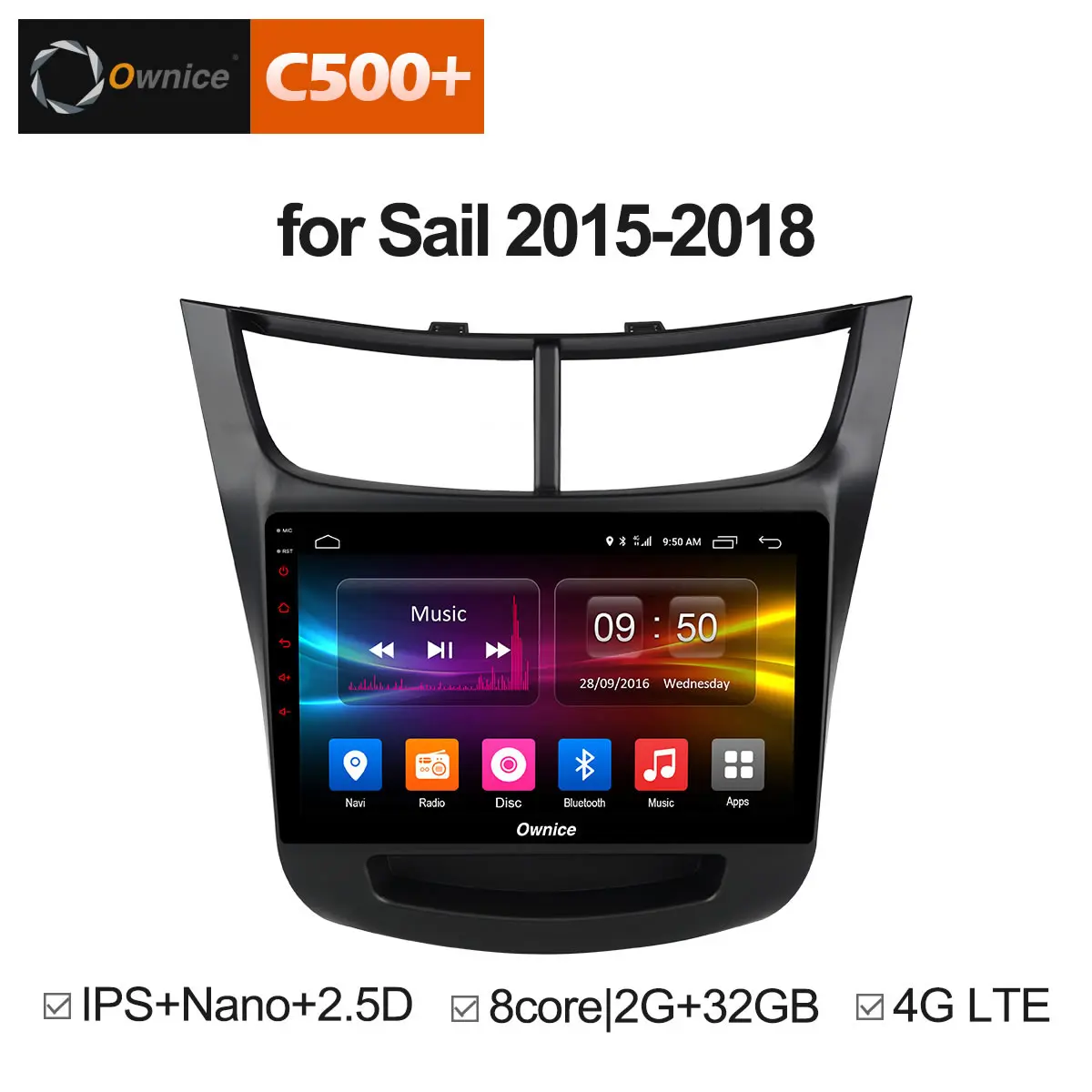 Ownice 9 дюймов Восьмиядерный OEM рамка автомобильный ПК Android 8 1 2 ГБ + 32 Гб GPS Радио