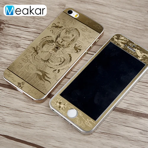 3D рельеф полное покрытие 4.0для iPhone 5S Закаленное стекло пленка протектор экрана