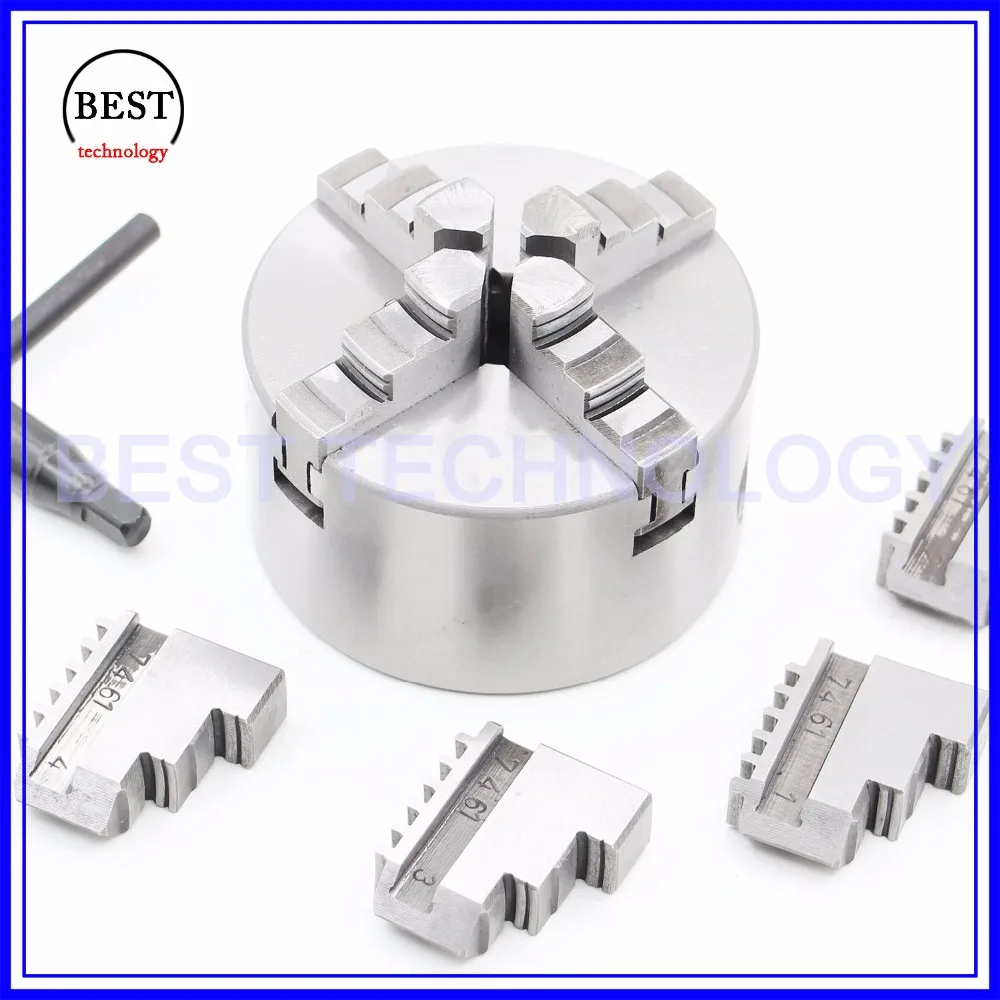 80 мм 4 кулачковый патрон Самоцентрирующийся ручной патрон четыре челюсти для гравировального фрезерного станка с ЧПУ, токарный станок с ЧПУ
