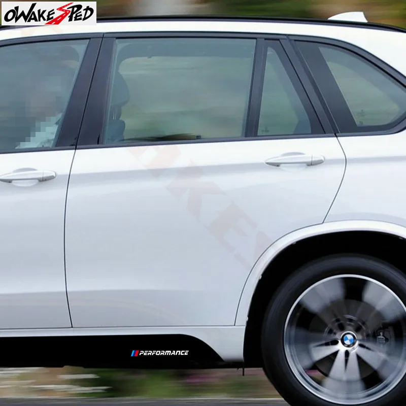 Для BMW F32 F33 F34 X5 F15 X6 F16 2015-н M производительность сбоку юбка подоконник полоса для