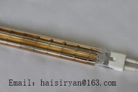 180 degree whitegold coating medium wave ir emitters halogen lamps quartz bulb heating pipe infrared tube resistance