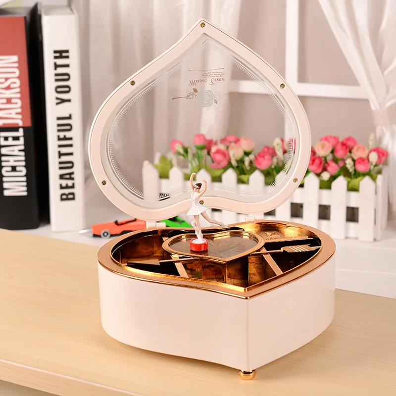 Винтажная вращающаяся музыкальная шкатулка механизм вращения танцевальная