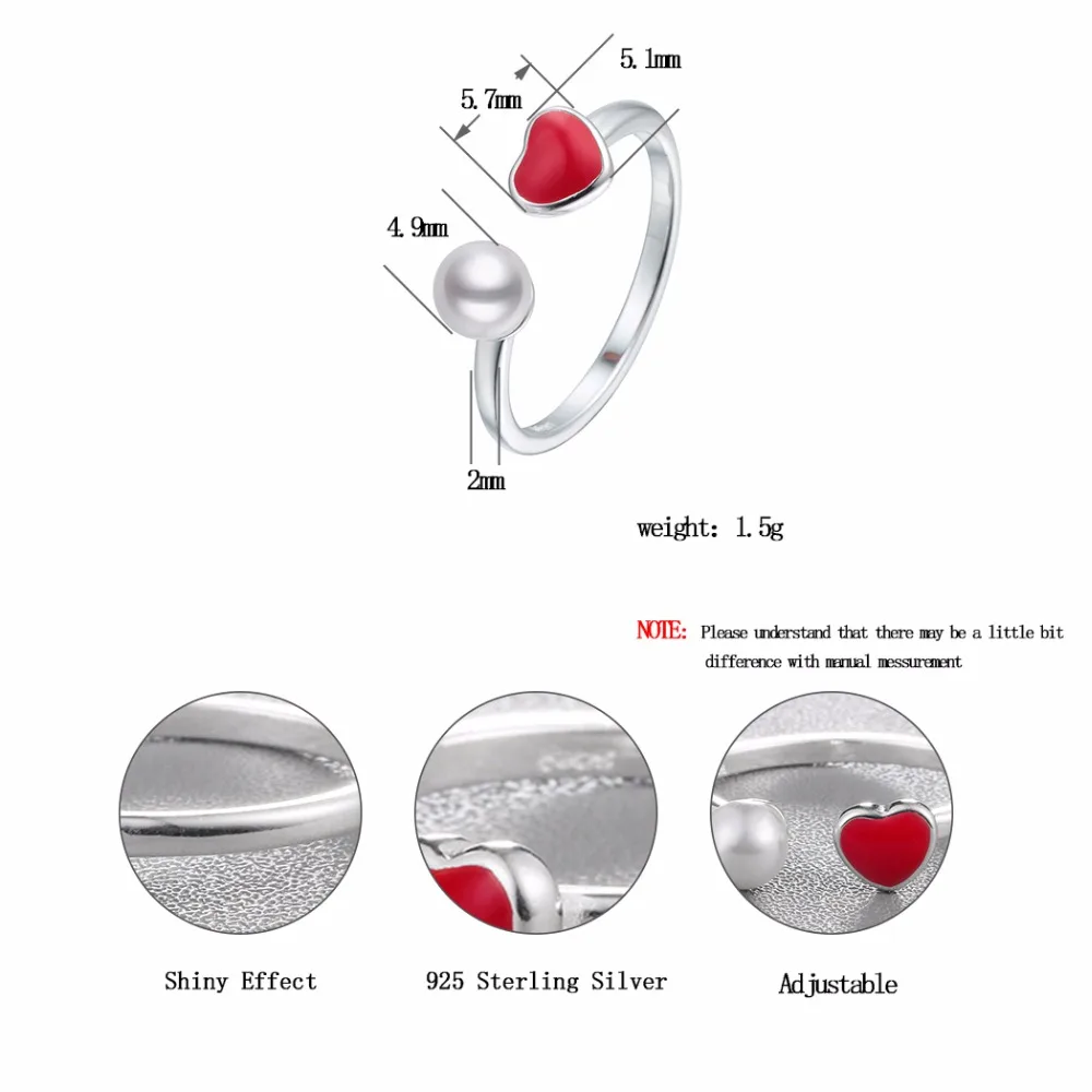 Чандлер 2018 Новое цветное кольцо с искусственным жемчугом обручальное красной