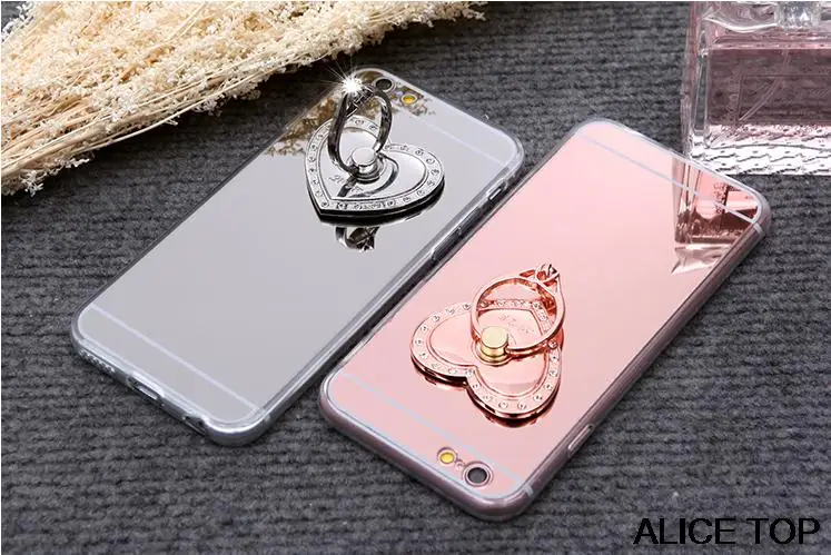 ДЛЯ Samsung A5 (2016) Эксклюзивная Модная дрель зеркало тпу алмаз Горный Хрусталь Кольцо