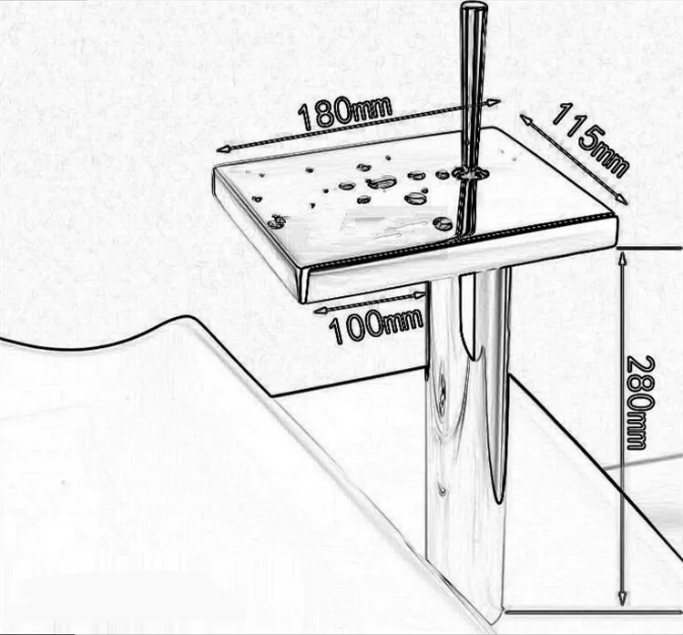 Rolya высокий водопад сосуд кран высокого тела ванная раковина смесители оптом