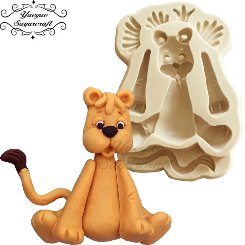 Dog Yueyue Sugarcraft животный Слон/собака/кролик/силиконовая форма для помадки инструменты для украшения торта шоколадная мастика форма - Цвет: Dog