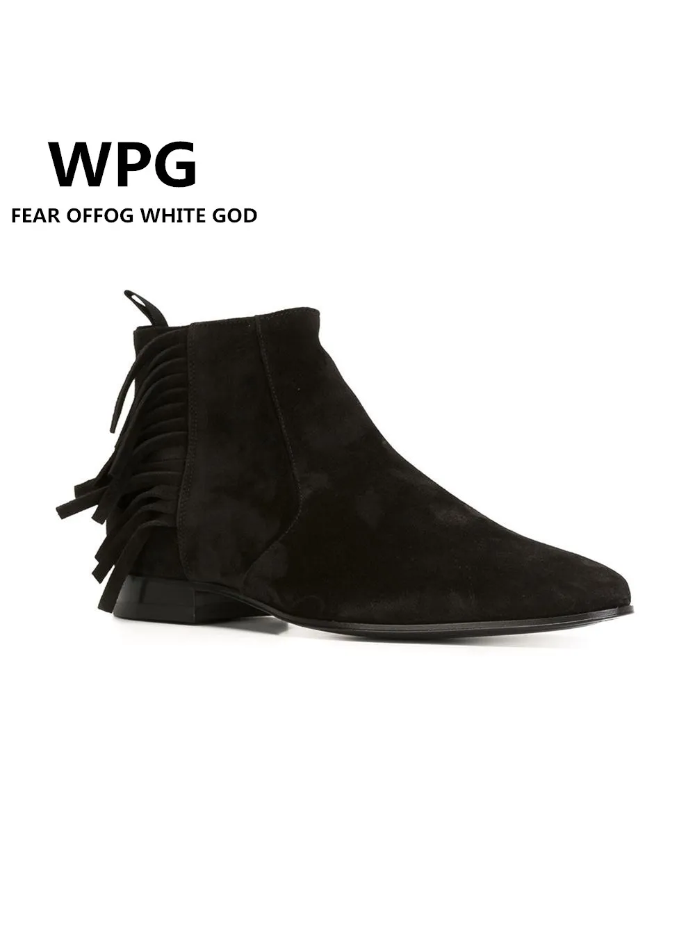 WPG/Новые Стильные черные мужские туфли наивысшего качества