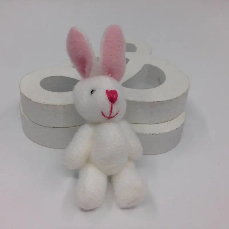 6 см 50 шт./лот милый маленький кроличий кролик плюшевые игрушки DIY совместный с