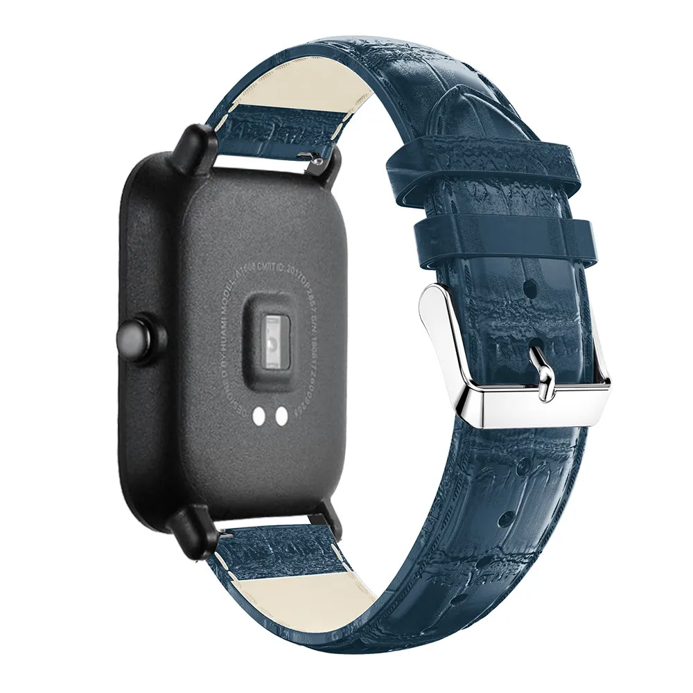 2 In1 ремень для Xiaomi Huami Amazfit Bip BIT Lite Youth группа кожаных ремешков + Защитная пленка на