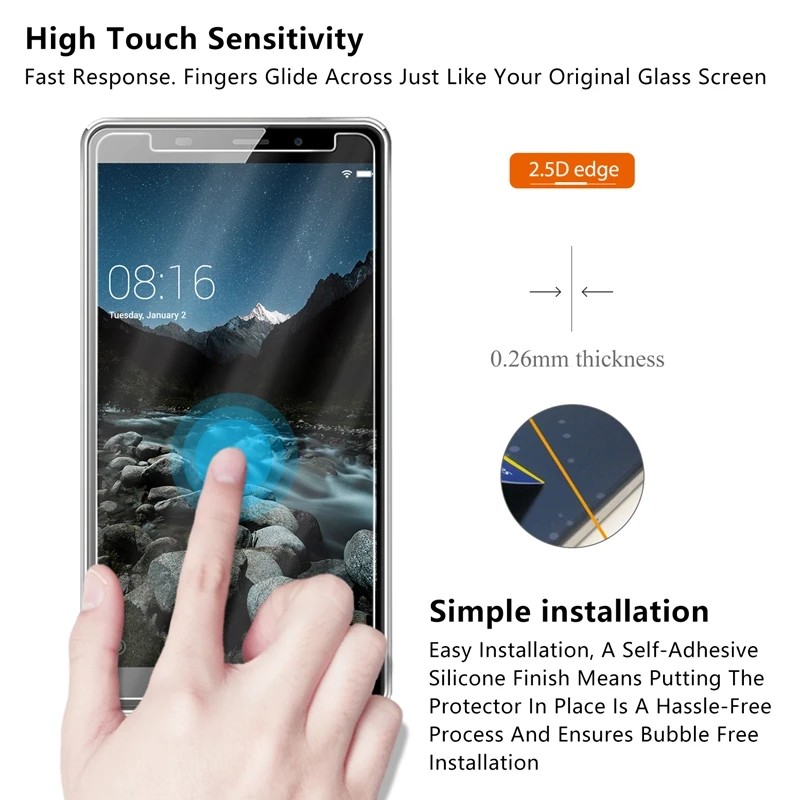 2.5D 0 26 мм 9H Премиум Закаленное стекло для Leagoo m8 pro защита экрана закаленное