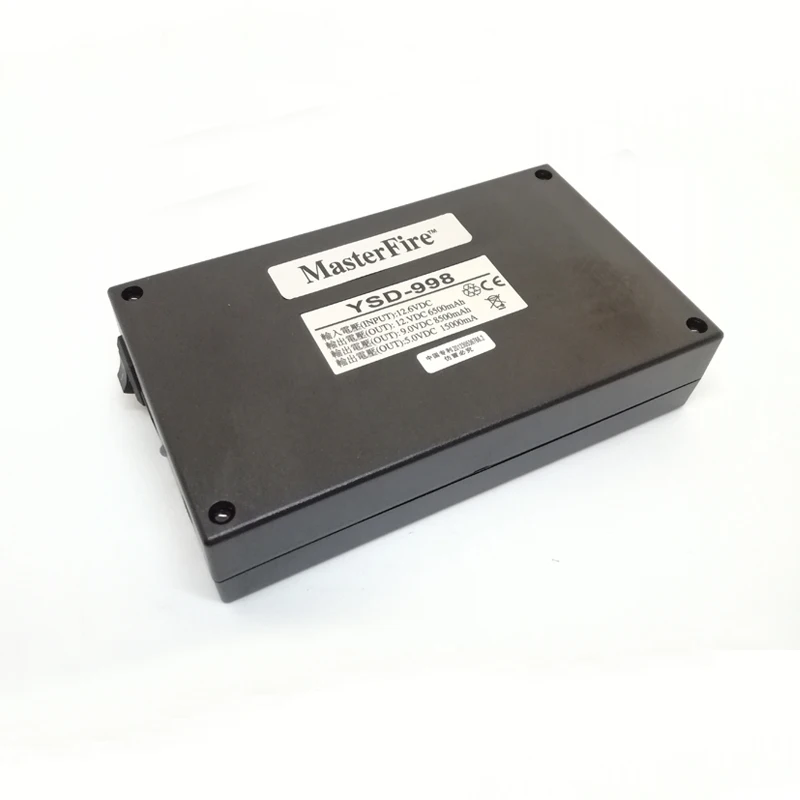2 компл./лот MasterFire 5V 15000 mаh 9В 8500 мА/ч, 12V 6500 мА/ч, 3 в 1 DC Перезаряжаемые батареи li-ion Батарея для видеонаблюдения Камера