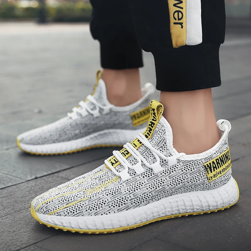 Сезон весна-лето Новинка Мужская Повседневная дышащая обувь из сетчатого