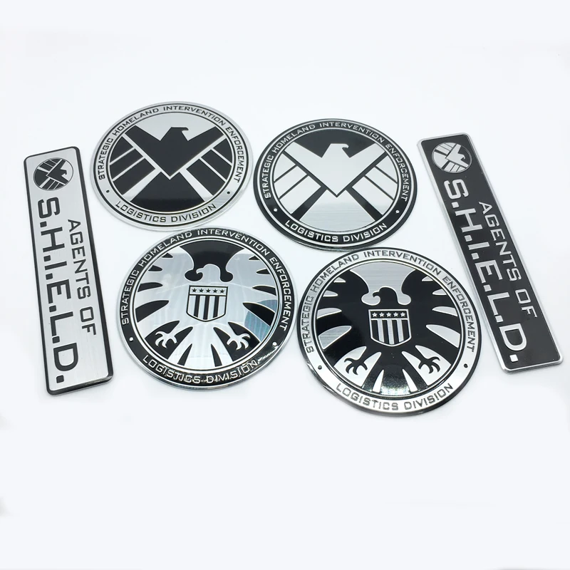 FTDF автостайлинг Marvel агенты щита эмблема значок наклейка для BMW Audi Ford Nissan Toyota Honda
