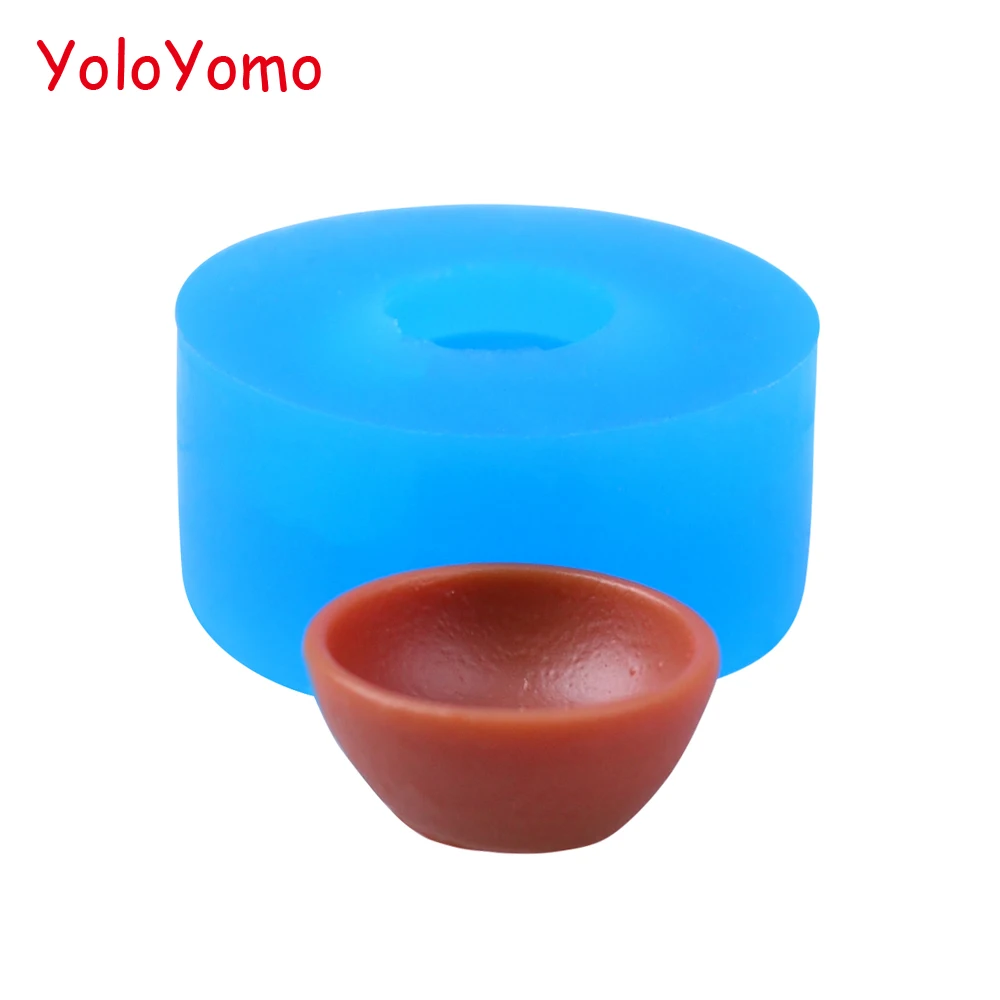 F544YL 11 5 мм 3D миниатюрная мисочка Гибкая силиконовая форма украшение торта помадка