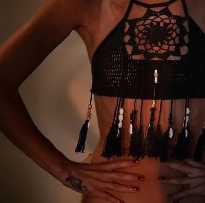 Новое поступление оптовая продажа Женский вязаный кружевной бюстгальтер без