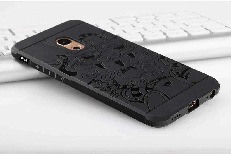 Чехол Uftemr для Meizu Pro 6 Plus, противоударный защитный чехол с 3D драконом, силиконовый мягкий чехол на заднюю панель для Meizu Pro 6 Pro6 Plus