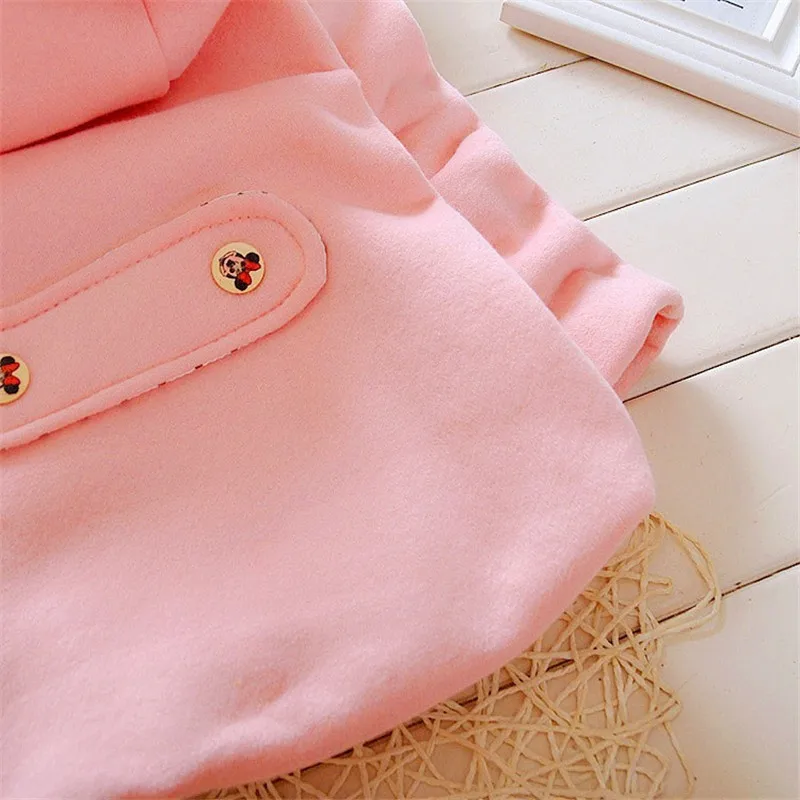 BibiCola Baby Coat Girls Jacket Kids Windproof Coats Spring Autumn Hooded Warm Thick Children Outerwear Toddler Snow wear | Детская