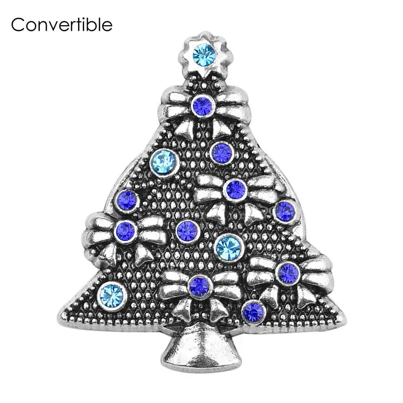 Рождественская елка Милая бант элегантная женская брошь со стразами винтажная
