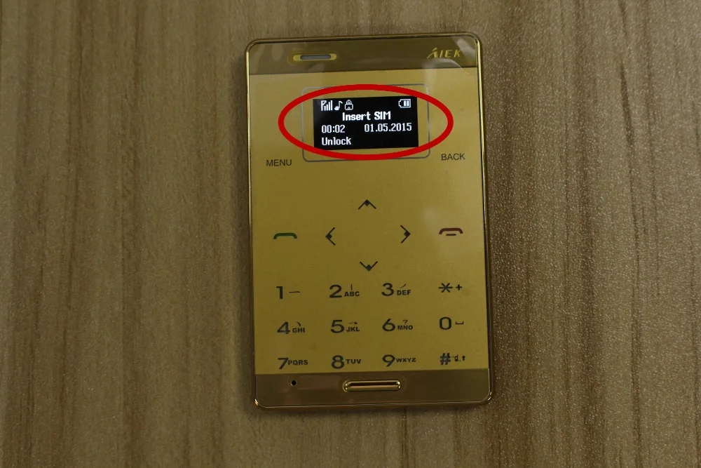 Оригинал AIEK М3 Карты Сотовый Телефон Ультра Тонкий Карманный Мини Low Radiation M3