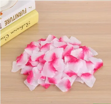 Denisfen цветочные лепестки для свадьбы Petale De Rose искусственный цветок девушка бросок Шелковый лепесток для свадьбы украшения 100 шт - Цвет: Peach