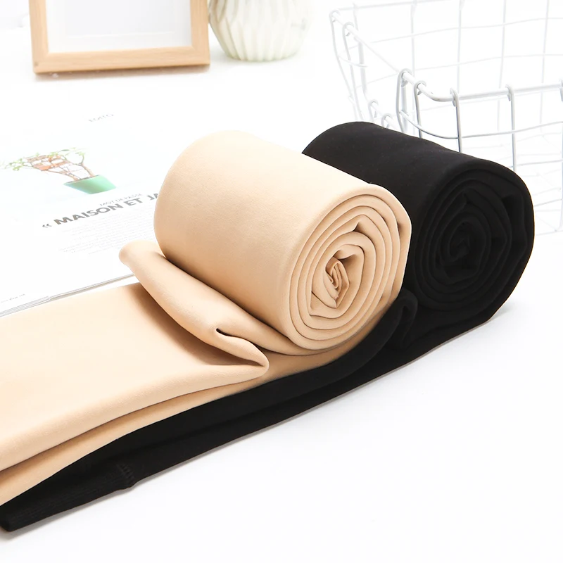 Женские зимние теплые леггинсы ZJX утепленные плотные бархатные для девочек