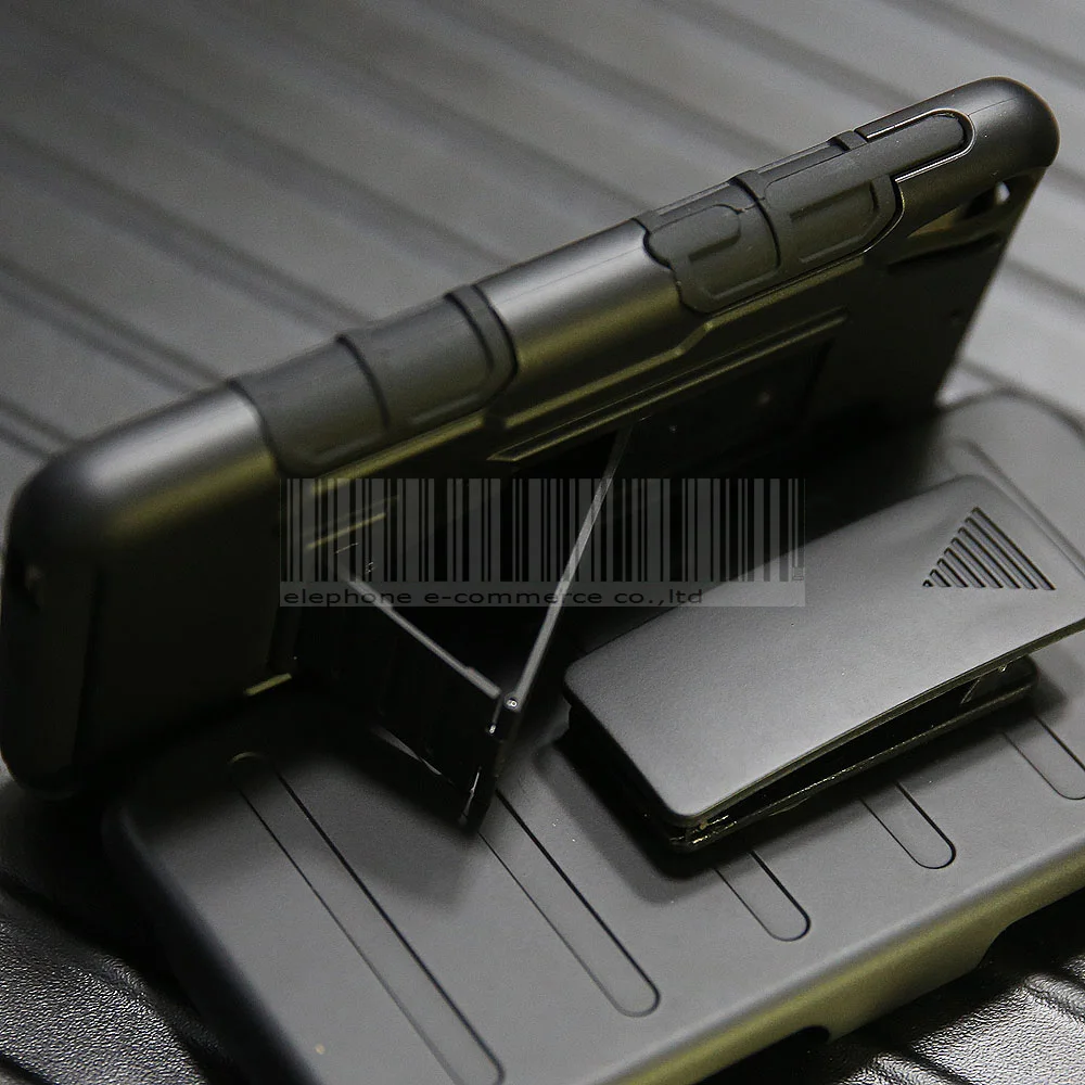 Black Protective Holster Armor Impact Hybrid Shockproof Stand Hard Case With Belt Clip For HTC Desire 510/526 D526 /626 626S |