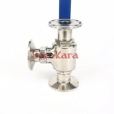 Шаровой кран с тремя отверстиями из нержавеющей стали 304 1 дюйм 25 мм|ball valve|tri clamp