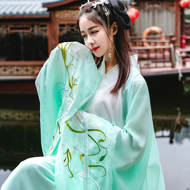 Hanfu древний костюм национальный для женщин hanfu Фея китайская династия платье