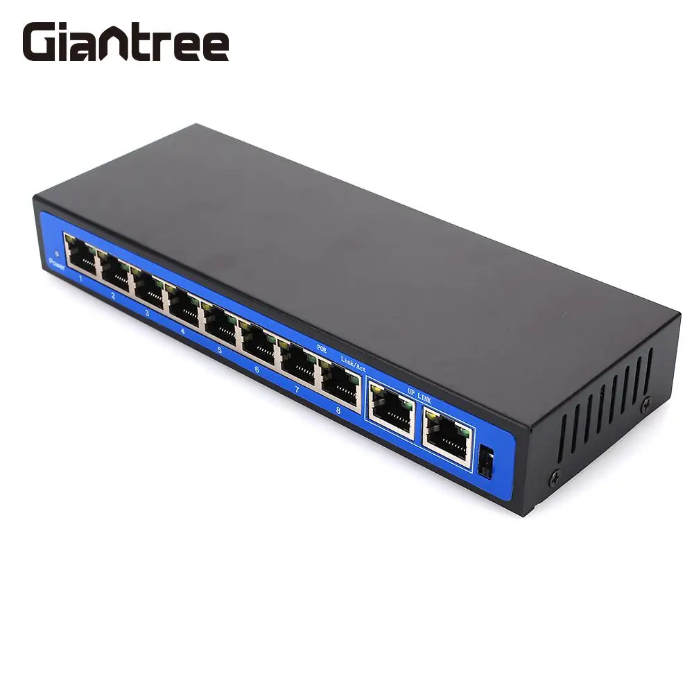 10 сетевые порты блок питания камеры 8 PoE Инжектор POE мощность через Ethernet