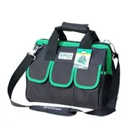 Green 14inch LAOA 600D складная сумка для инструментов сумка на плечо сумка-Органайзер для инструментов сумка для хранения водонепроницаемые сумки для хранения инструментов для электриков - Цвет: Green 14inch