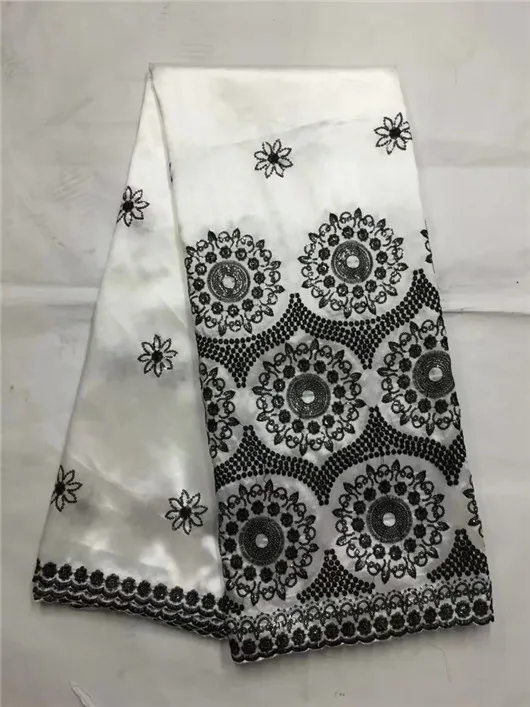 Королевский синий Джордж кружевная ткань с блузкой африканские Стразы золотая