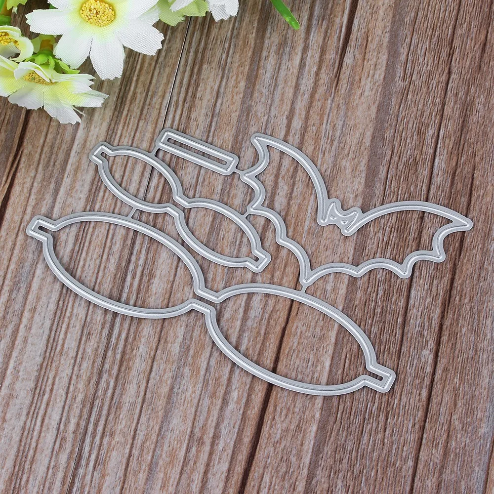 Летучая мышь в форме банты 2018 новые металлические трафареты для пресс формы