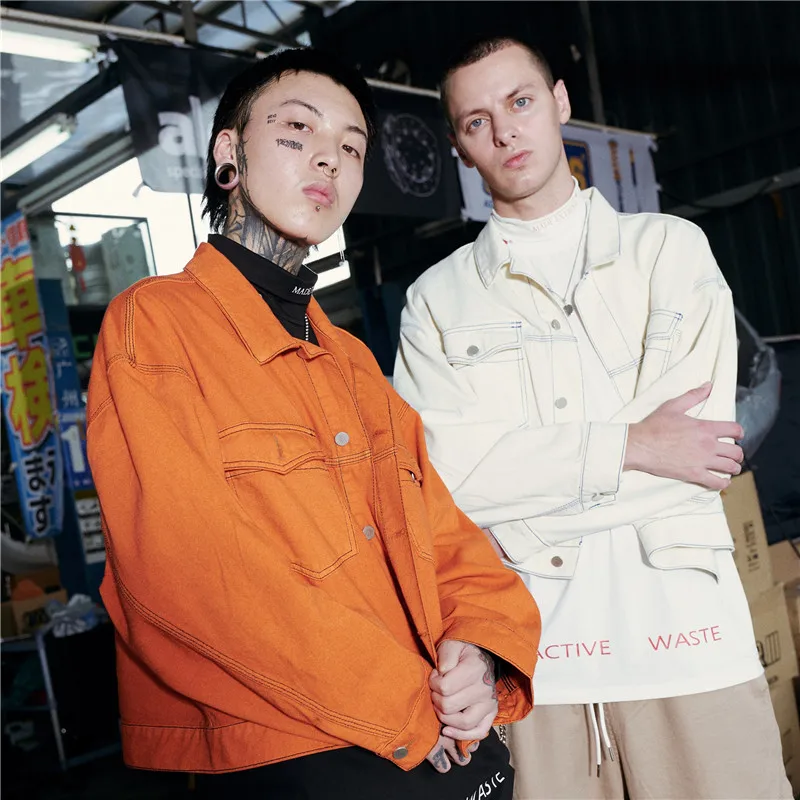 Neverfunction мужские новые модные хлопковые белые короткие джинсовые куртки высокого