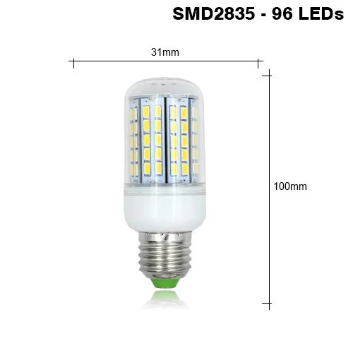 96 Leds PARKSON 10 шт./лот Светодиодная лампа E27 220V 24 38 48 56 69 72 96 leds лампы SMD 5730 bombillas Lamparas лампада Led светильник лампочка focos E27 - Испускаемый цвет: 96 Leds
