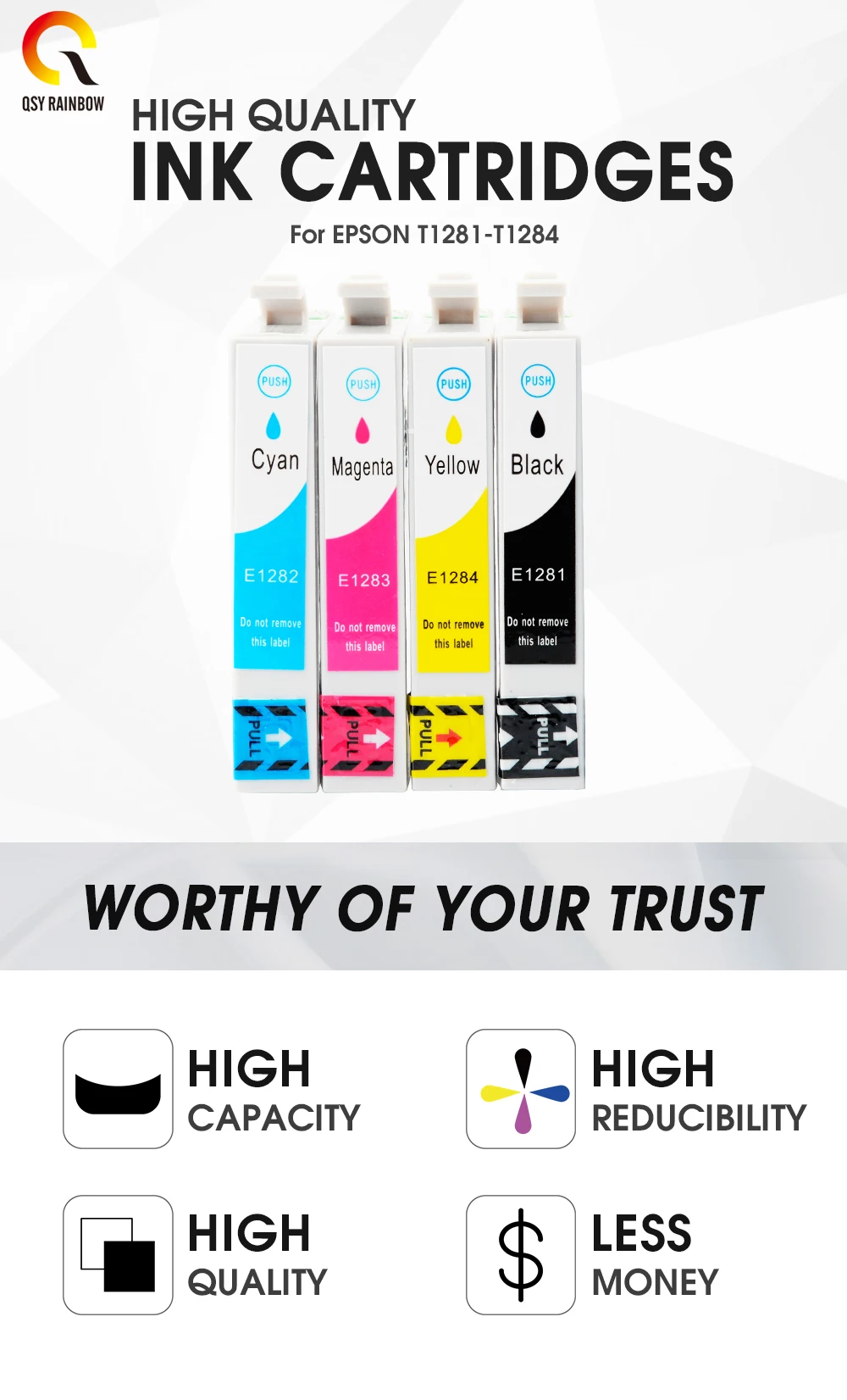 CMYK Supplies T1281 T1284 чернильные картриджи полный набор чернил для Epson Stylus SX125 SX130 SX230 SX235W SX420W SX430W SX425W SX435W принтер