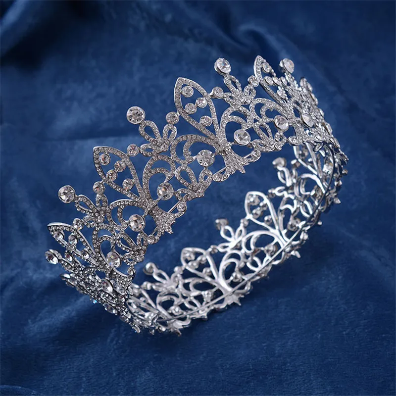 CC диадемы Круглые Hairbands камни циркон винтажные свадебные аксессуары для волос для женщин Свадебные ручной работы бижутерии HG695