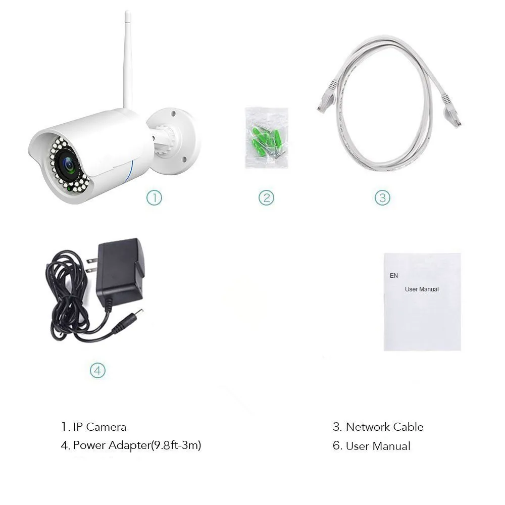 720P HD наружная камера видеонаблюдения Wi Fi IP беспроводная Onvif Android IOS Yoosee APP