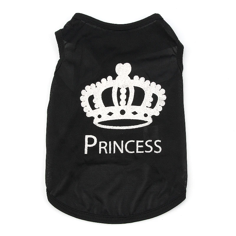 Одежда для домашних животных маленьких собак XS L модная Милая футболка принцессы