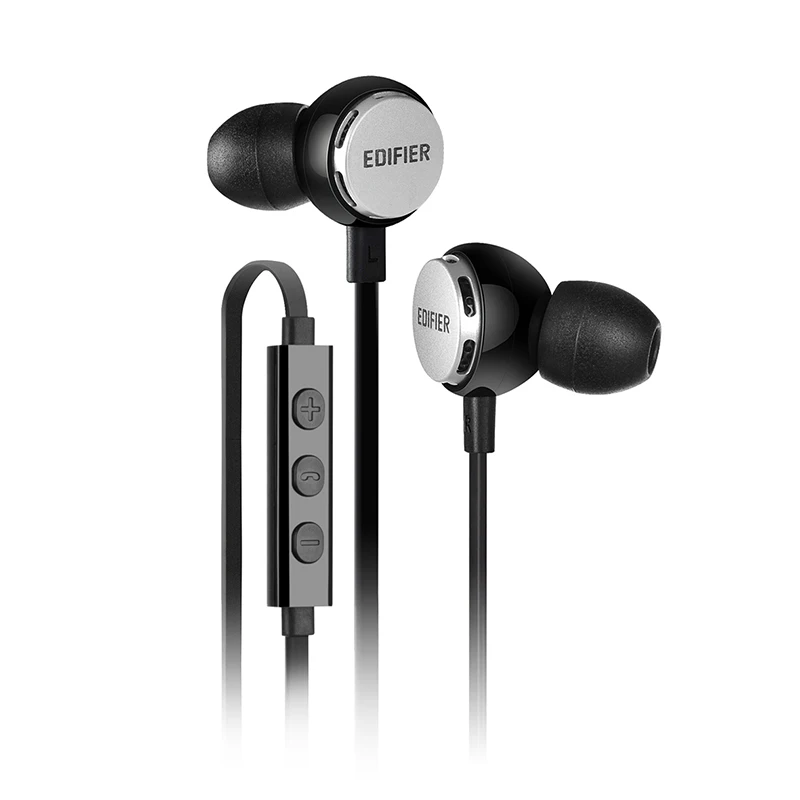EDIFIER P293 наушники вкладыши HIFI бас Шум изоляции фитнес Поддержка Inline Управление с