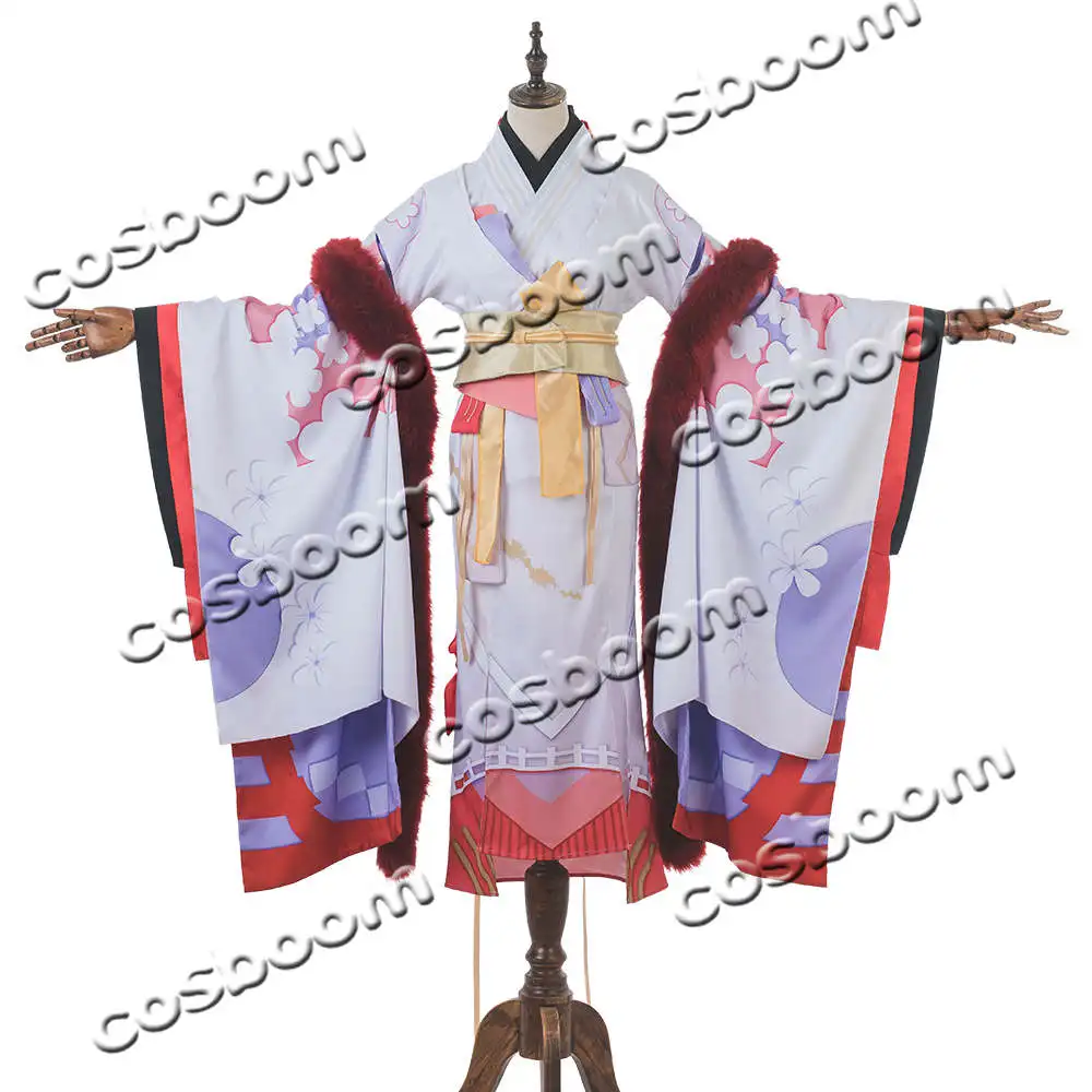 COSBOOM Onmyoji Косплей Костюм хиганбан атласный взрослый кимоно Аниме для маскарада