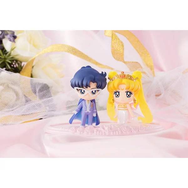 PrettyAngel-megahouse натуральный красивый Хранитель Сейлор Мун Петит Чара! Набор фигурок Нео королева Серенити и король Эндимион