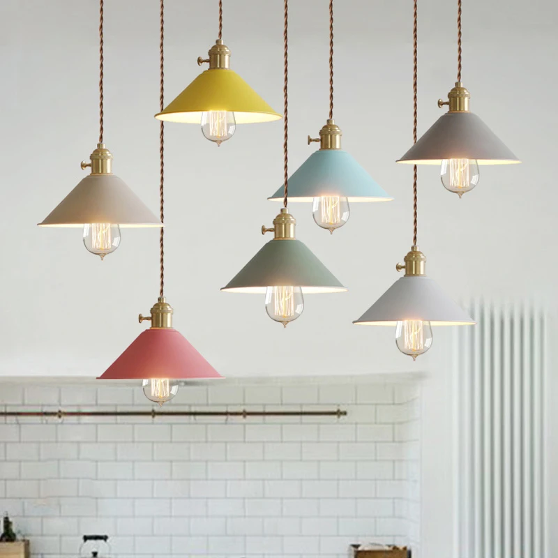 Eusolis железный подвесной светильник Lustre Pendente Para Quarto Lampe Deco алюминиевый Lampenkap Armatuur