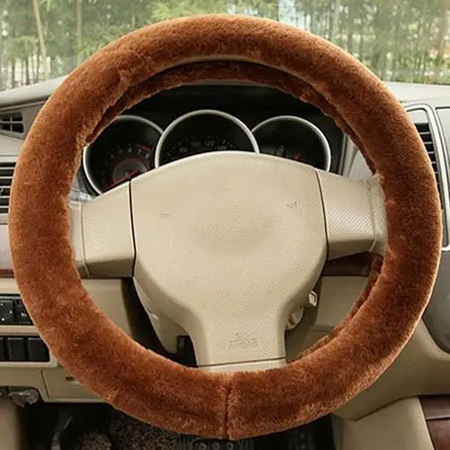 Универсальный для грузовых автомобилей мягкие плюшевые крышка рулевого колеса