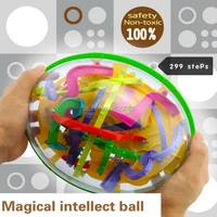299 steps 3d magical intellect maze iq balance ball logic ability magnetic toystraining tools smart challenge game for kids