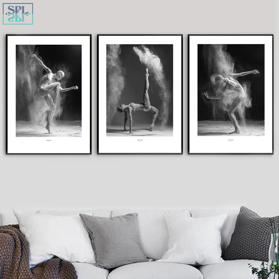 SPLSPL искусство тела танец стены Искусство скандинавские плакаты и принты Холст