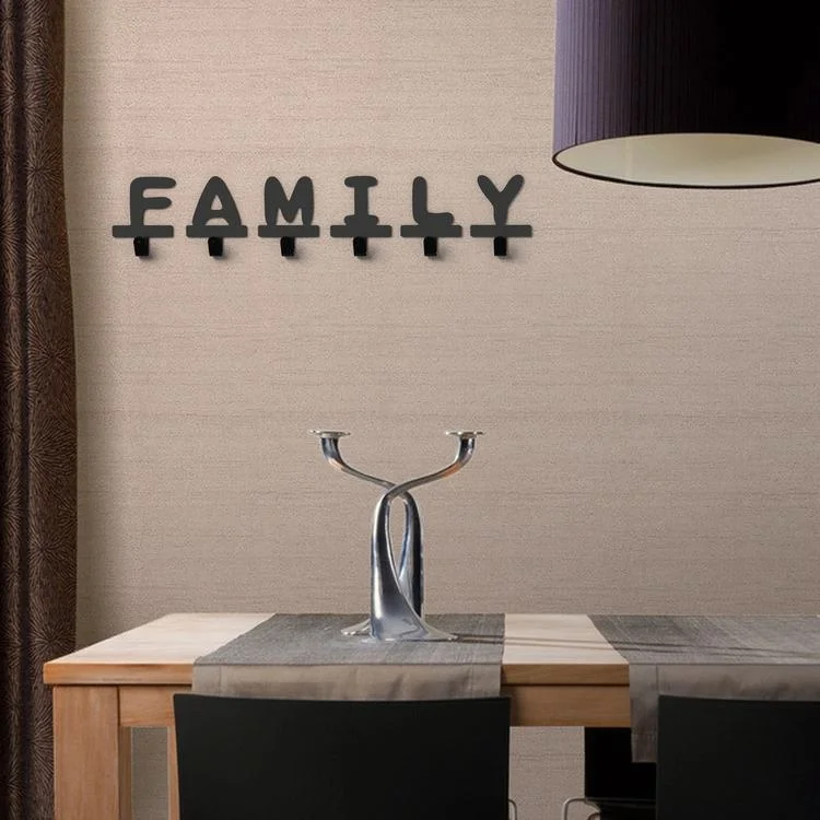 Железный крючок для английских букв сделай сам креативная настенная вешалка