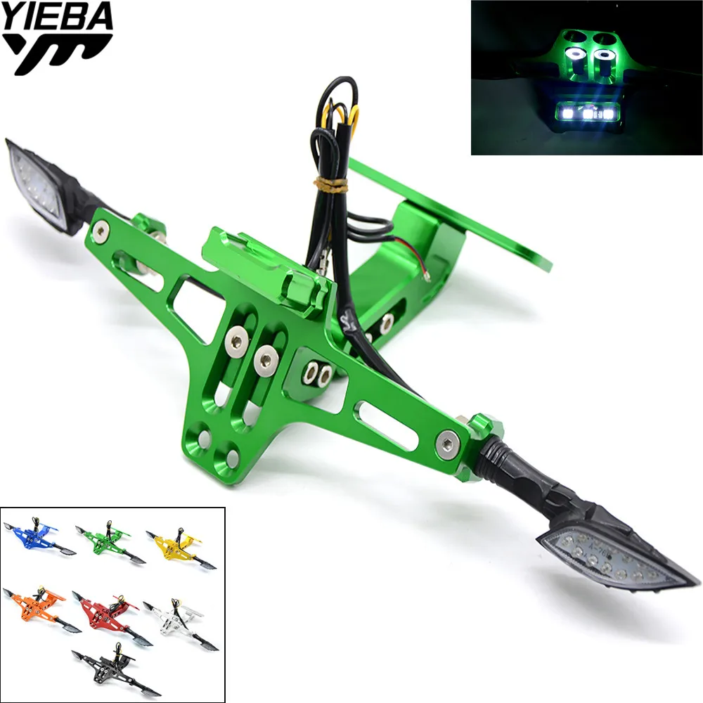 Универсальный держатель для номерного знака мотоцикла СВЕТОДИОДНЫЙ ПОВОРОТНЫЙ