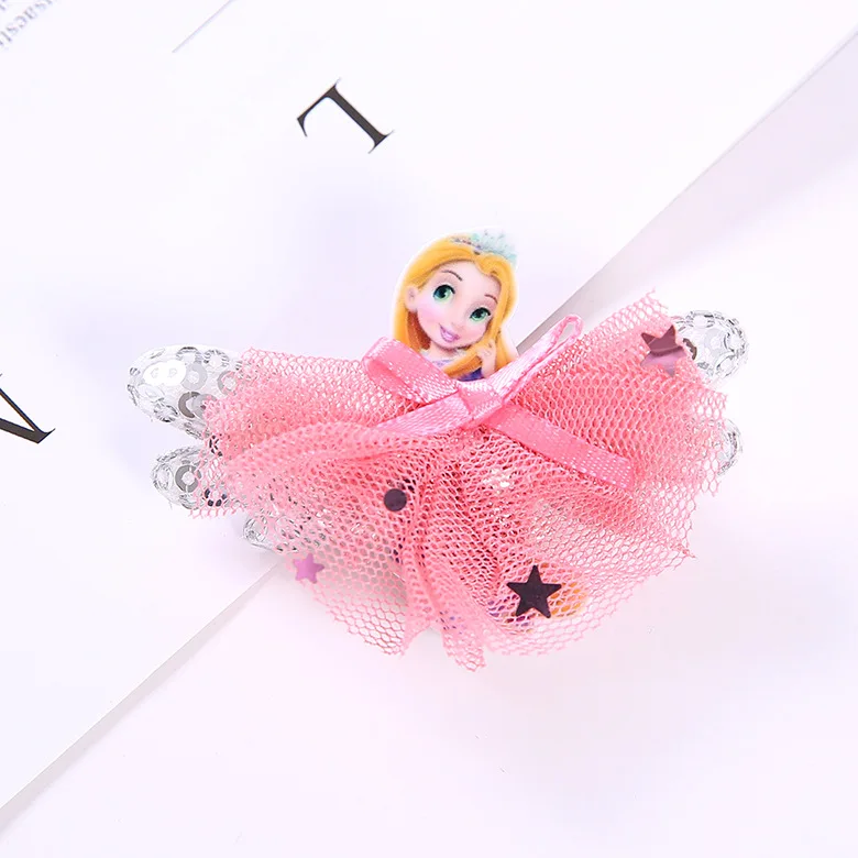 Princess Rapunzel 1 шт. disney Принцесса Тема, подарочным детским Головные уборы Заколки для волос резинки для волос аксессуары для волос заколки повязки вечерние свадебные сувениры - Цвет: Princess Rapunzel