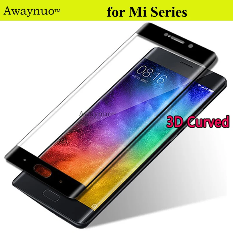 Awaynuo для xiaomi mi note 2 смешивания полный крытая 3d закаленное стекло 9 9н твердость