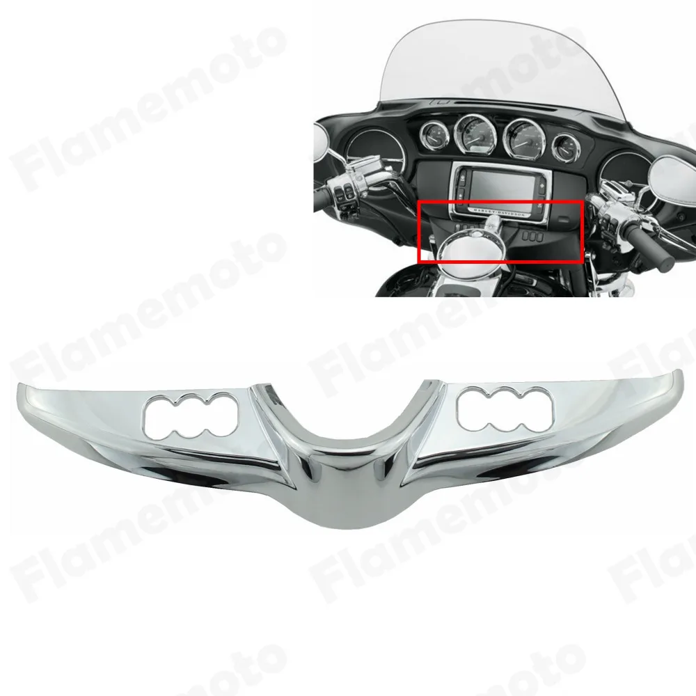 Хромированная панель переключателя Accent fearing крышка крышки для Harley Touring моделей